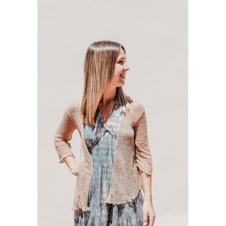VESTIDO AZUL CENIZA TIE DYE