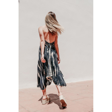VESTIDO NEGRO TIE DYE