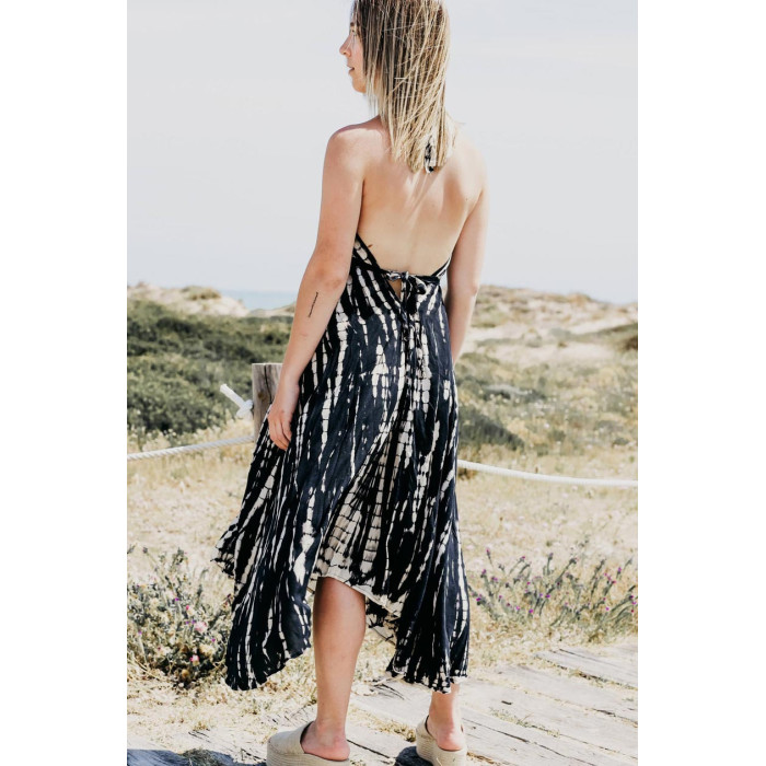 VESTIDO NEGRO TIE DYE