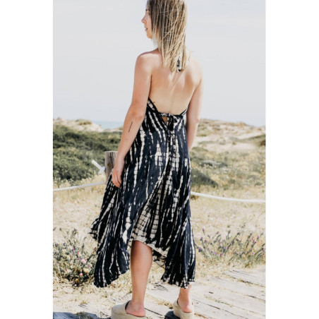 VESTIDO NEGRO TIE DYE