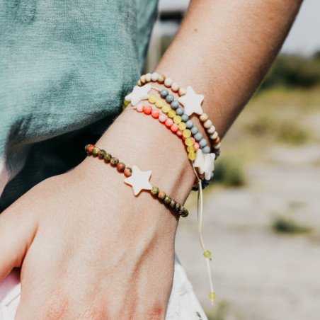 PULSERA ESTRELLA NACAR COLORES