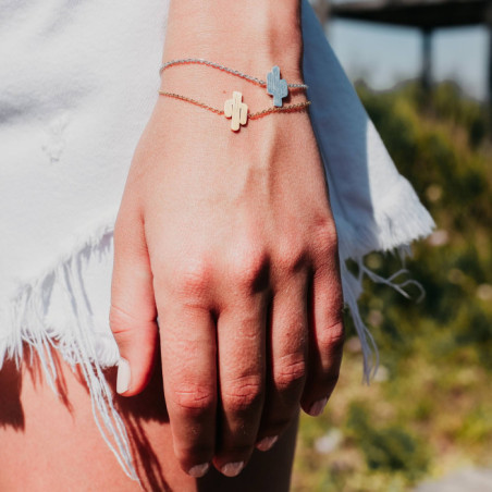 PULSERA ACERO CACTUS