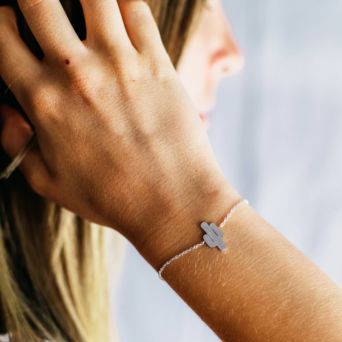 PULSERA ACERO CACTUS