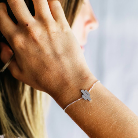 PULSERA ACERO CACTUS