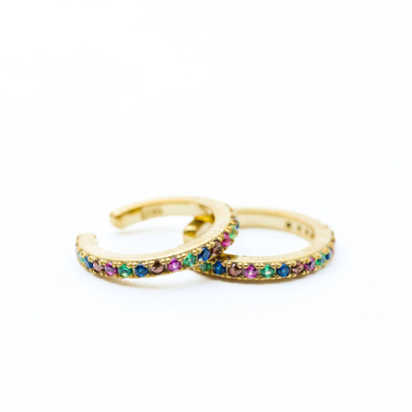 AROS CARTÍLAGO PLATA 925 Y ZIRCONITAS CÚBICAS