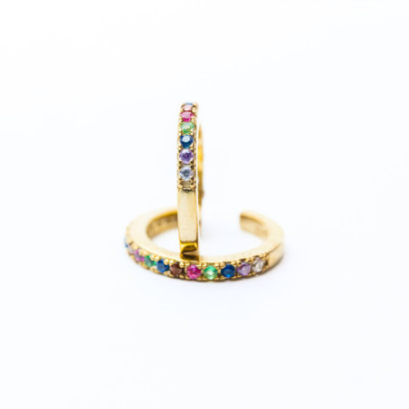 AROS CARTÍLAGO PLATA 925 Y ZIRCONITAS CÚBICAS