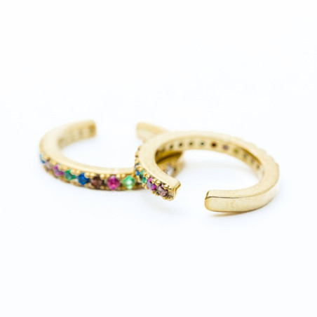 AROS CARTÍLAGO PLATA 925 Y ZIRCONITAS CÚBICAS