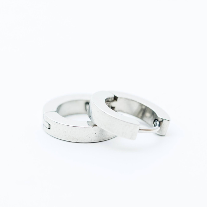 PENDIENTES AROS ACERO
