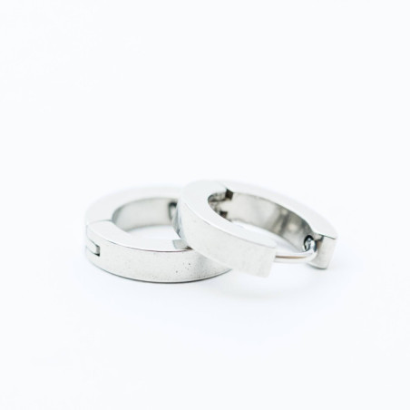 PENDIENTES AROS ACERO