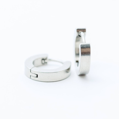 PENDIENTES AROS ACERO
