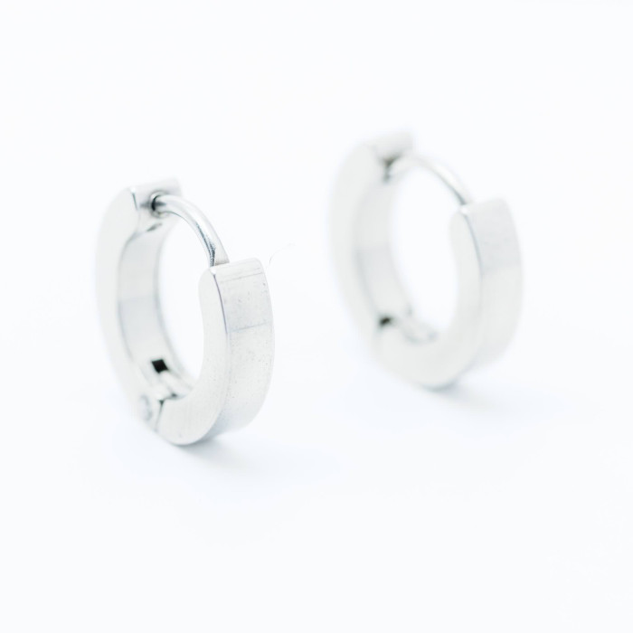 PENDIENTES AROS ACERO