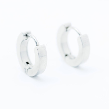 PENDIENTES AROS ACERO