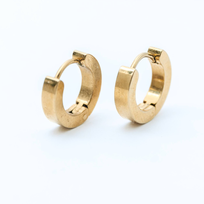 PENDIENTES AROS ACERO
