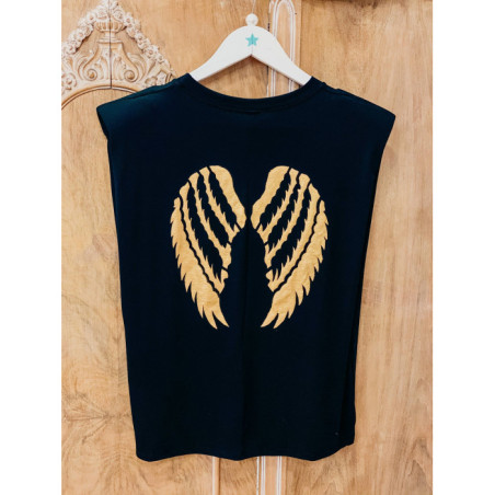 CAMISETA RUGBY ALAS NEGRA