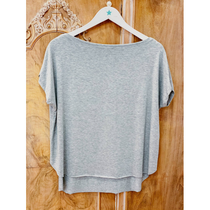 CAMISETA ALAS GRIS