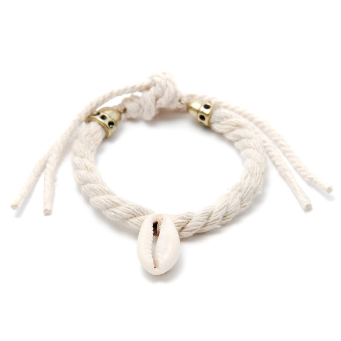 PULSERA CUERDA CON CONCHA