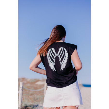 CAMISETA RUGBY ALAS NEGRA