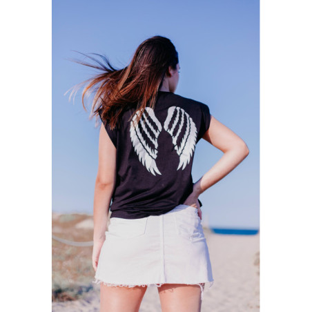 CAMISETA RUGBY ALAS NEGRA