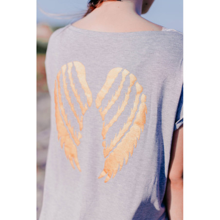 CAMISETA ALAS GRIS