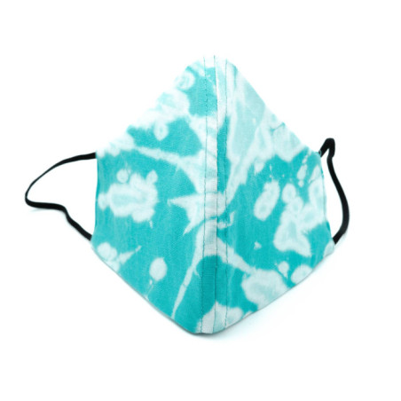 MASCARILLA TELA TIE DYE AGUAMARINA