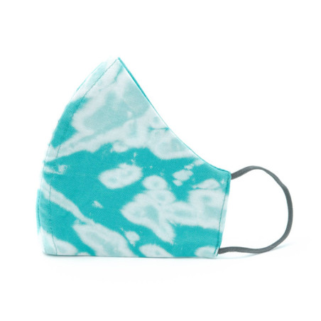 MASCARILLA TELA TIE DYE AGUAMARINA