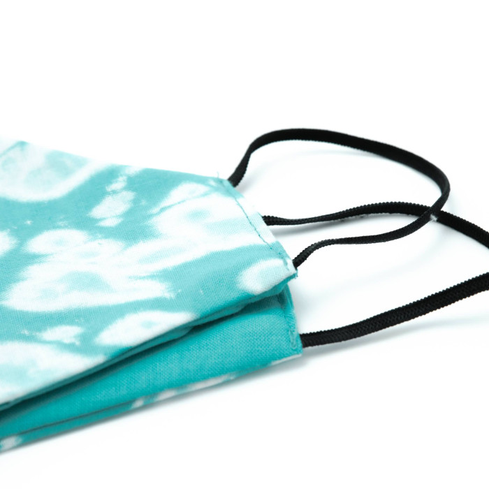 MASCARILLA TELA TIE DYE AGUAMARINA