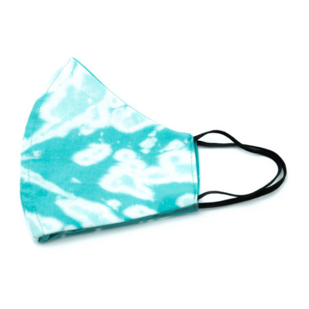 MASCARILLA TELA TIE DYE AGUAMARINA
