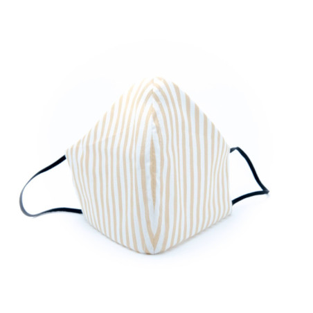MASCARILLA TELA RAYAS MOSTAZA