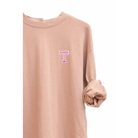 SUDADERA INICIAL PERSONALIZADA SALMÓN