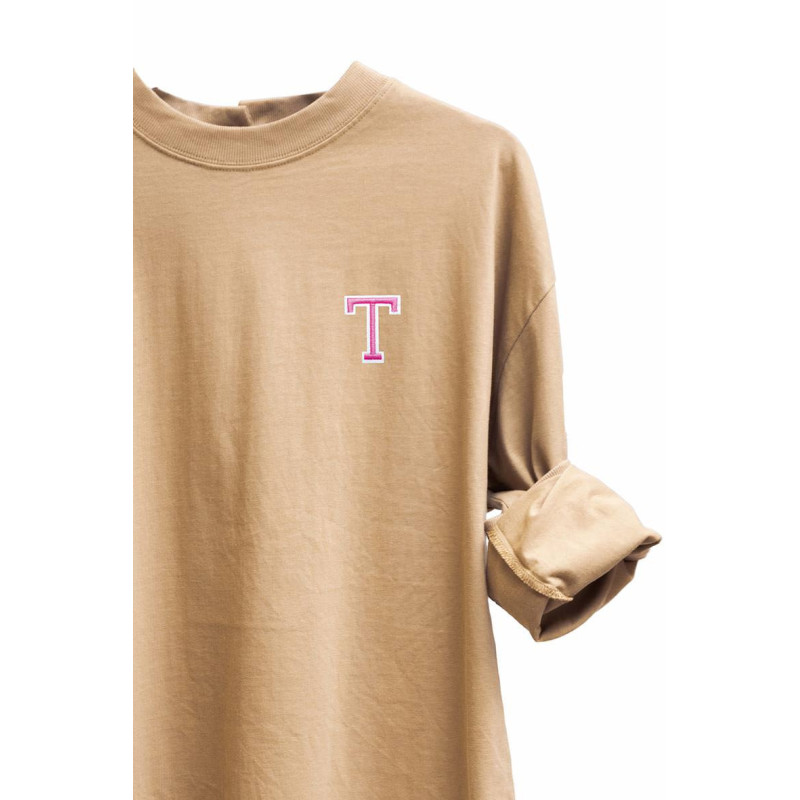 SUDADERA INICIAL PERSONALIZADA CAMEL