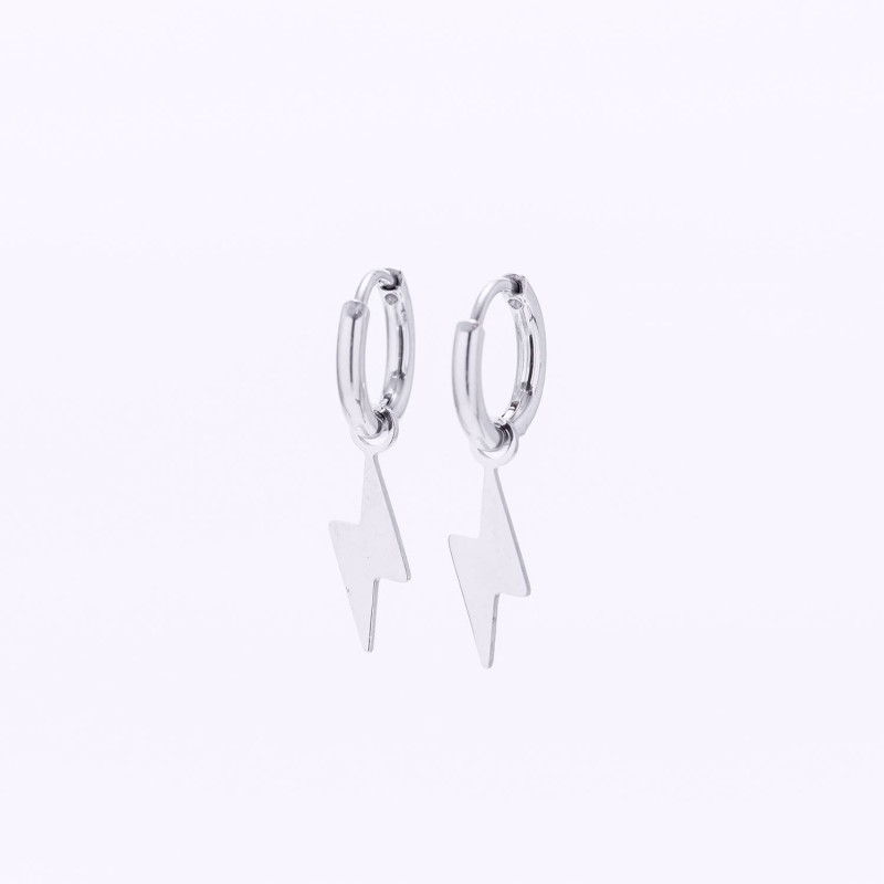 PENDIENTES RAYO ARO ACERO