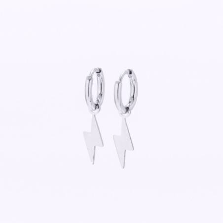 PENDIENTES RAYO ARO ACERO