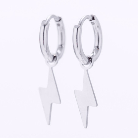 PENDIENTES RAYO ARO ACERO