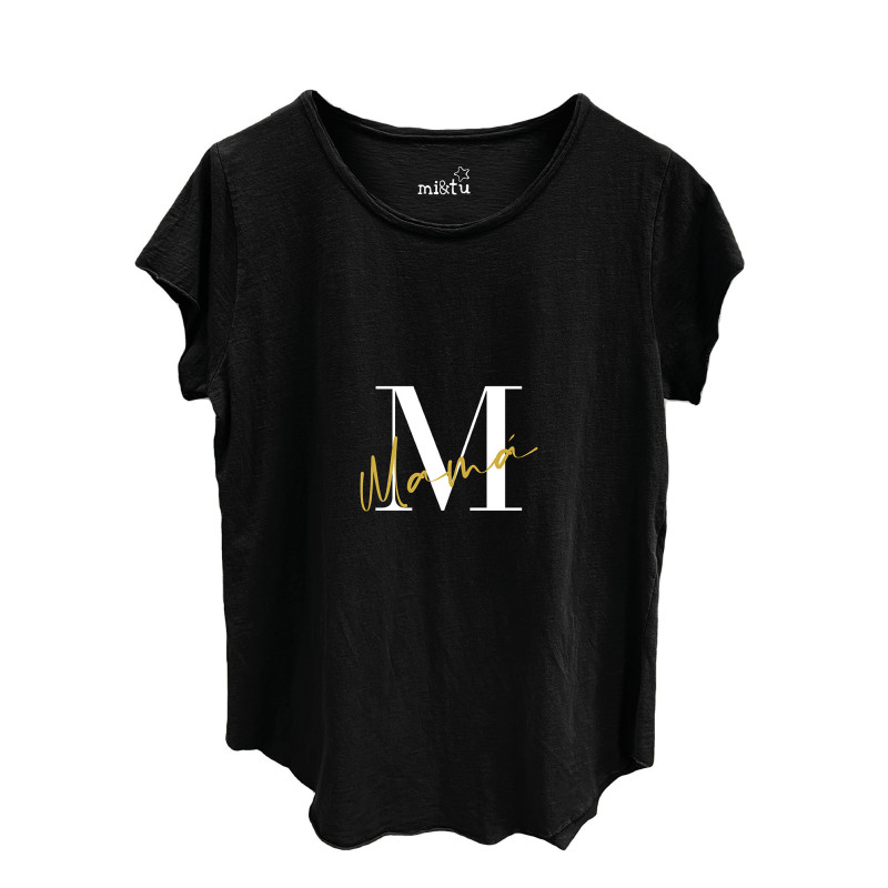 CAMISETA MAMÁ NEGRA