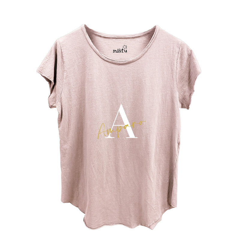 CAMISETA PERSONALIZADA ROSA