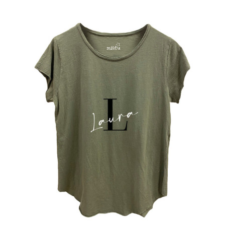 CAMISETA PERSONALIZADA VERDE MILITAR