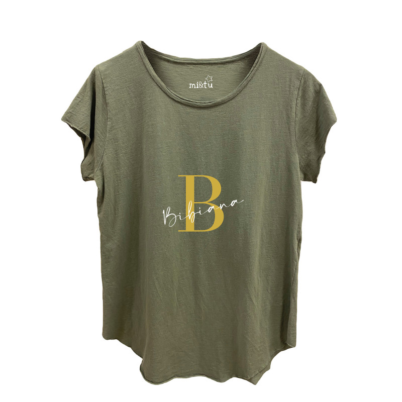 CAMISETA PERSONALIZADA VERDE MILITAR
