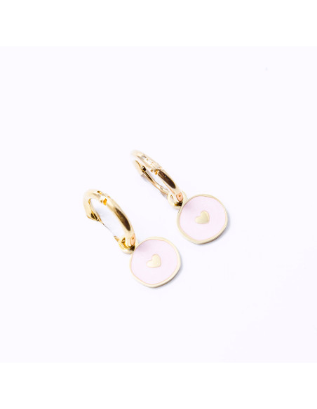 PENDIENTES ARO ACERO CORAZÓN