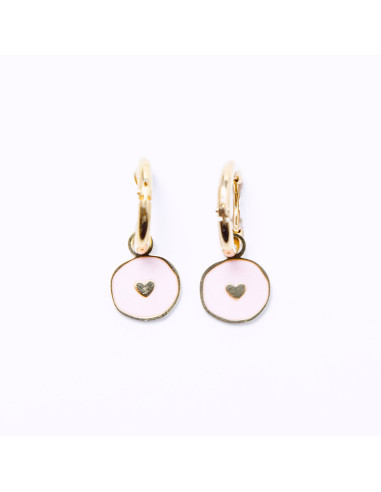PENDIENTES ARO ACERO CORAZÓN