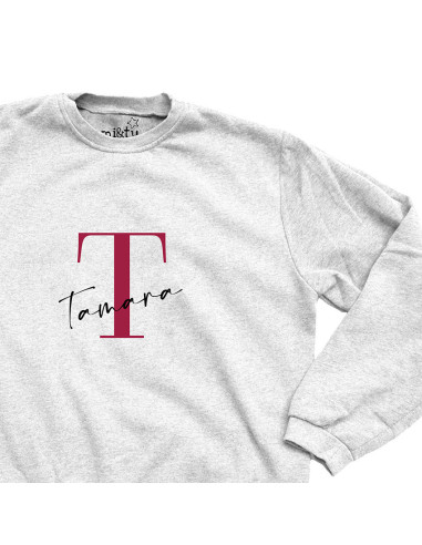 SUDADERA INICIAL PERSONALIZADA