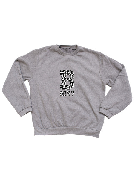 SUDADERA INICIAL GRIS UNISEX