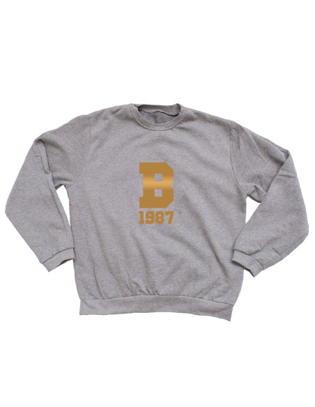 SUDADERA INICIAL GRIS UNISEX