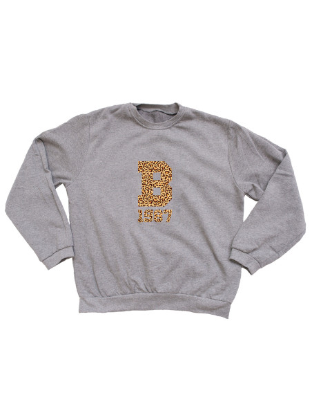 SUDADERA INICIAL GRIS UNISEX