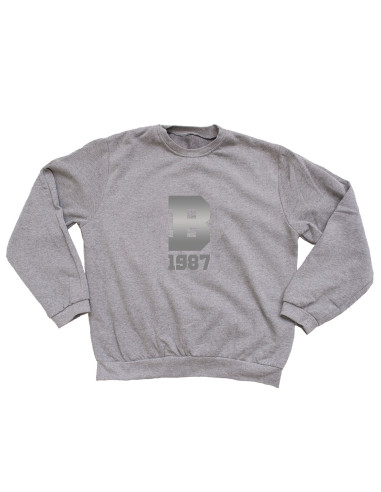 SUDADERA INICIAL GRIS UNISEX