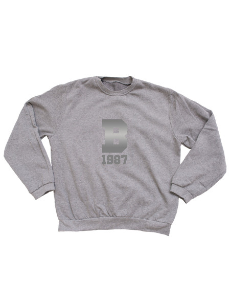 SUDADERA INICIAL GRIS UNISEX