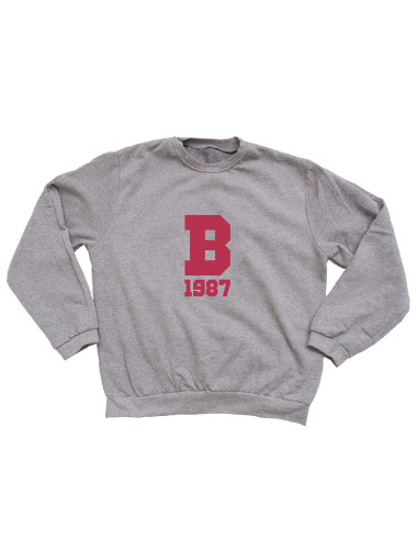 SUDADERA INICIAL GRIS UNISEX