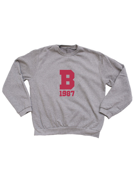 SUDADERA INICIAL GRIS UNISEX