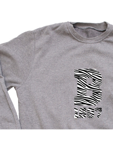 SUDADERA INICIAL GRIS UNISEX