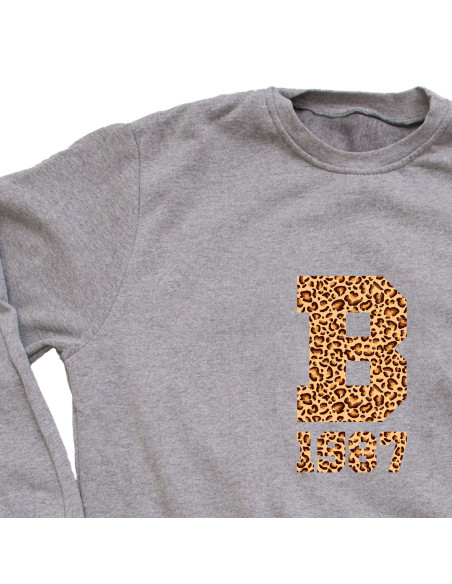SUDADERA INICIAL GRIS UNISEX