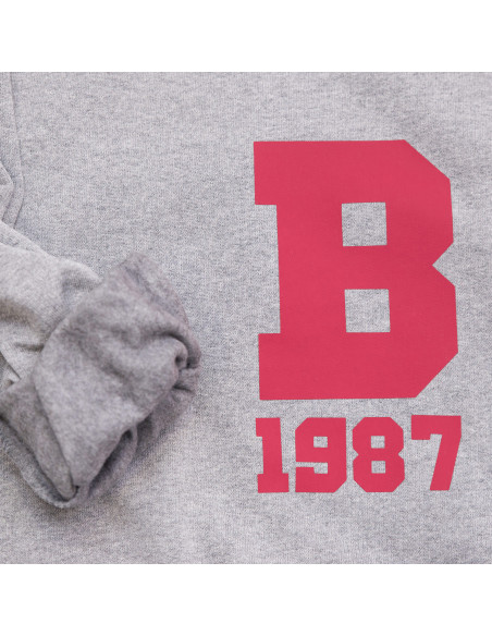 SUDADERA INICIAL GRIS UNISEX